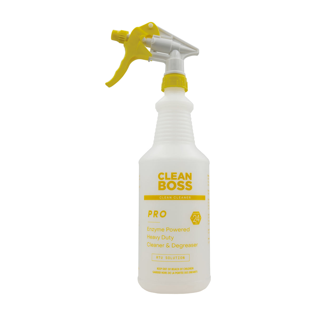 Enzyme Powered Heavy Duty Cleaner &amp; Degreaser Concentrate Silk Screen Bottle (32oz bottles x 6)