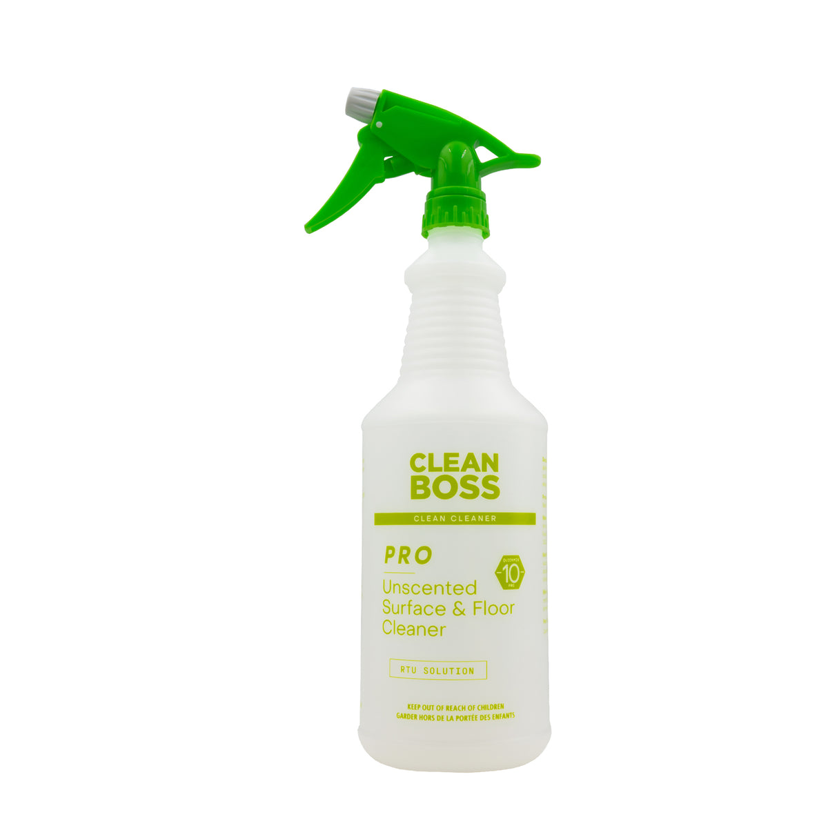 Unscented Surface &amp; Floor Cleaner Concentrate Silk Screen Bottle (32oz bottles x 6)