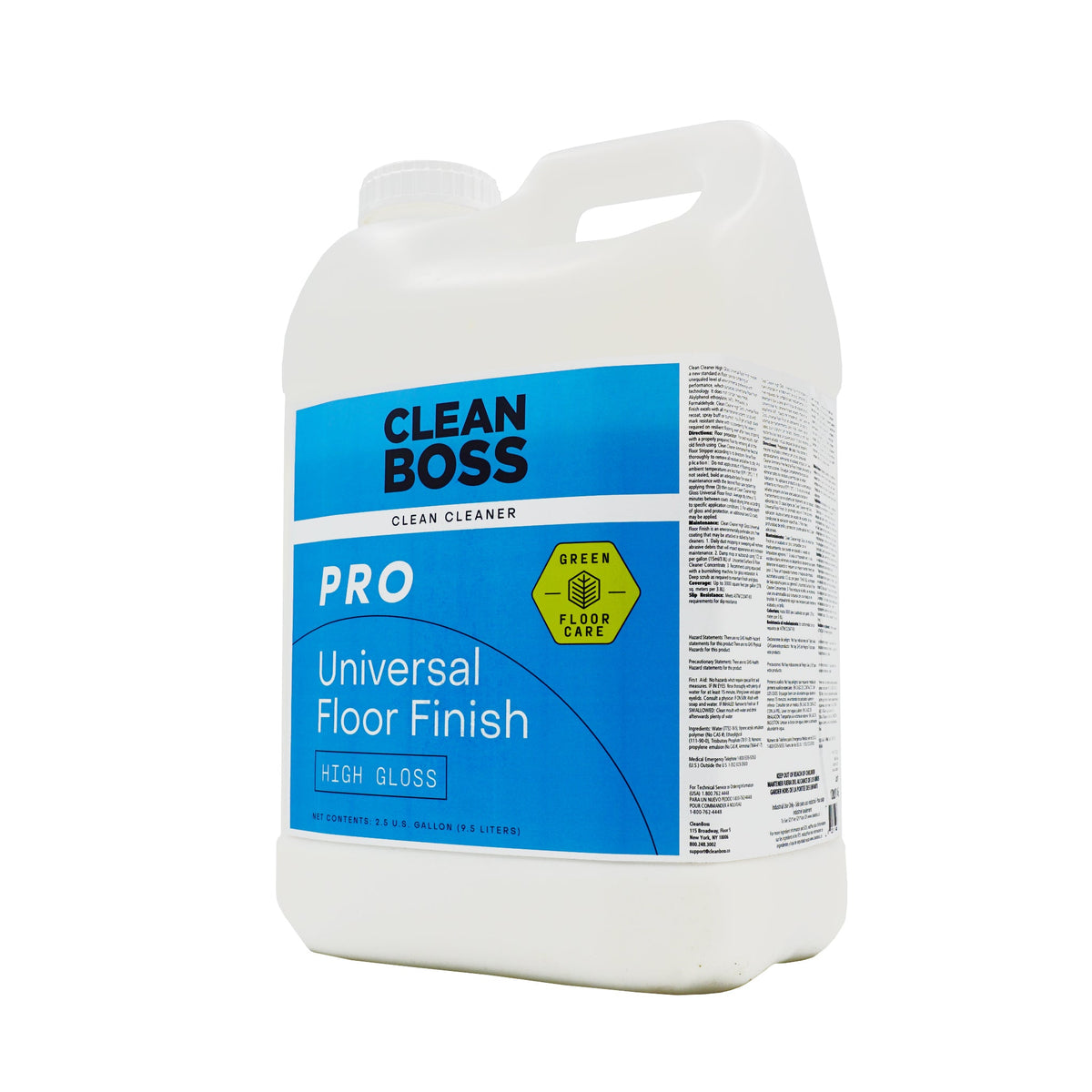 Clean Cleaner High Gloss Universal Floor Finish (2.5 Gallon)