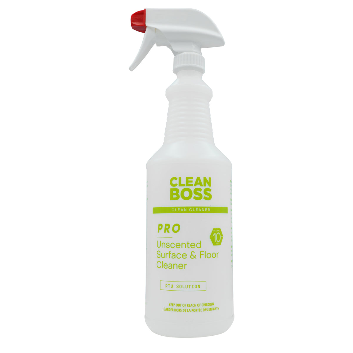 Unscented Surface &amp; Floor Cleaner Concentrate Silk Screen Bottle (32oz bottles x 6)