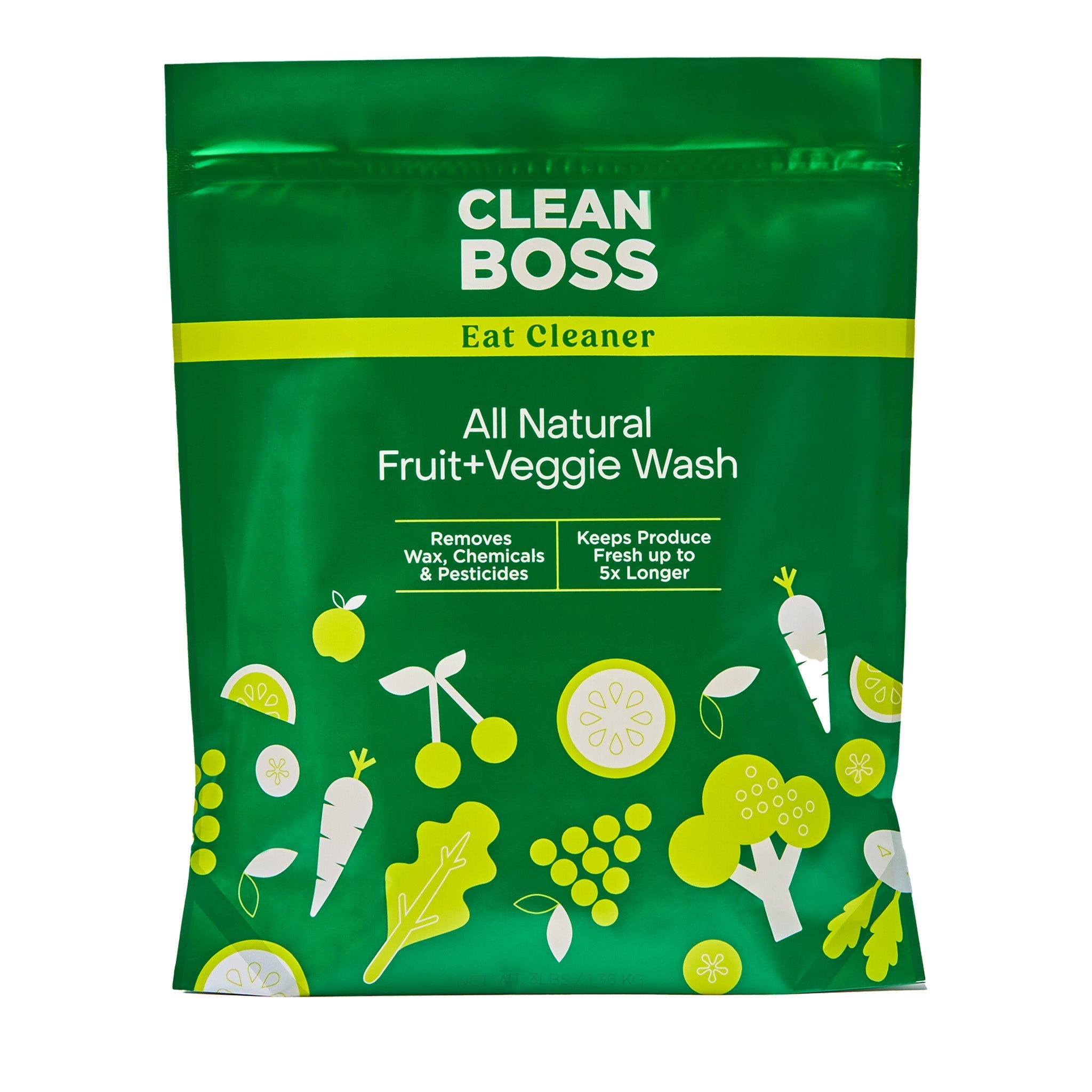 Eat Cleaner All Natural Fruit & Veggie Wash Powder (3lb x 6