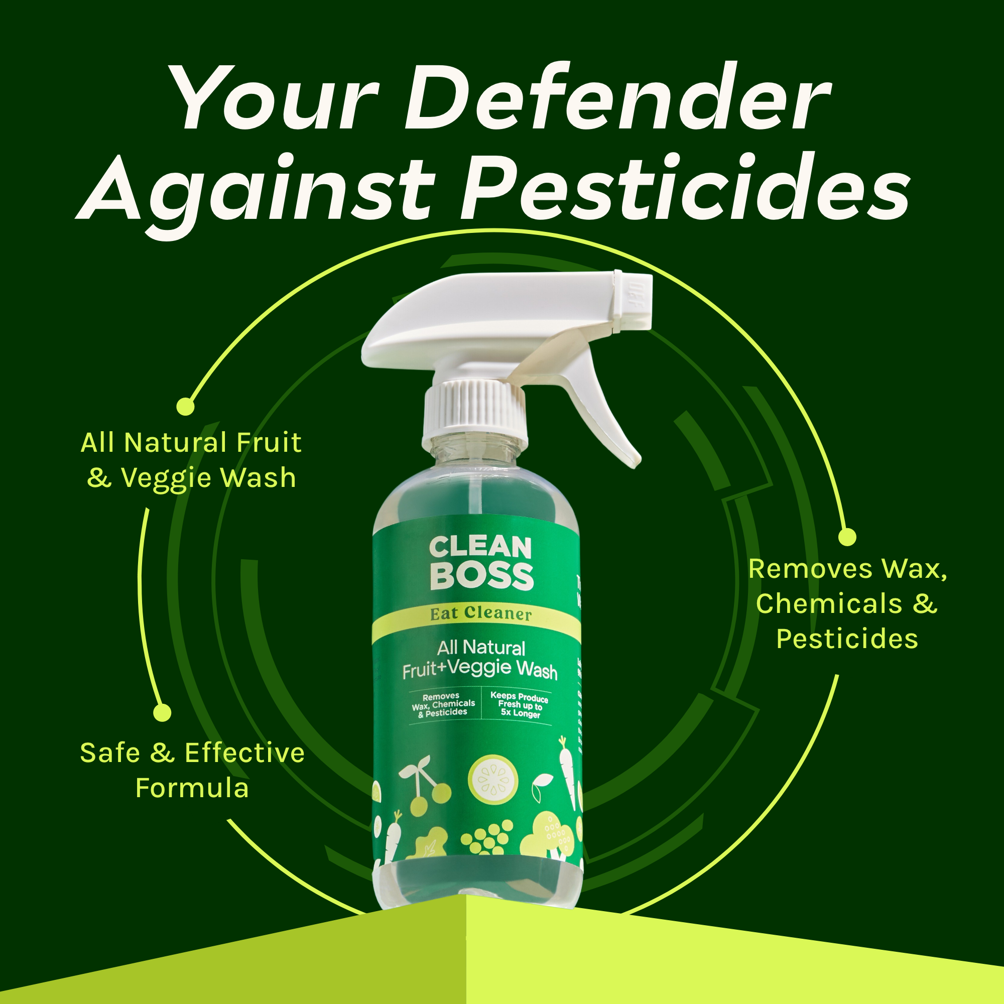 Eat Cleaner Fruit and Vegetable Wash Spray (12oz bottles x 16 ...