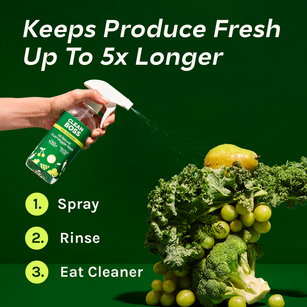 Eat Cleaner Fruit and Vegetable Wash Spray (12oz bottles)